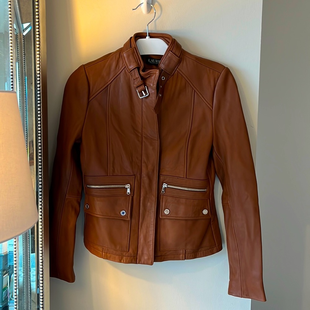 Ralph Lauren Brown Leather Jacket